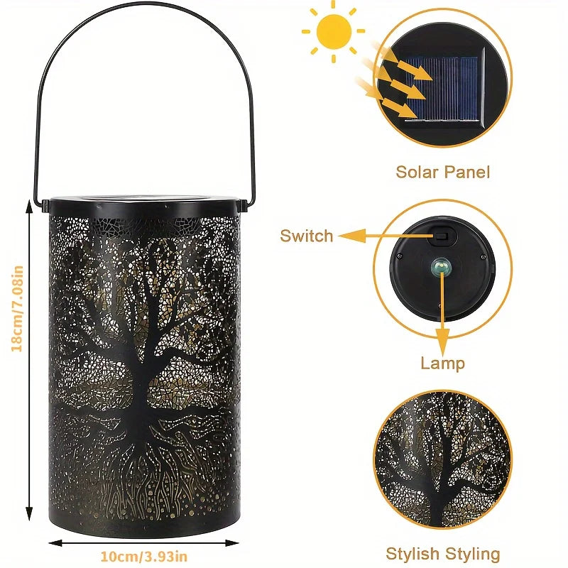 Colorful Sunflower Glow Solar Garden Lantern